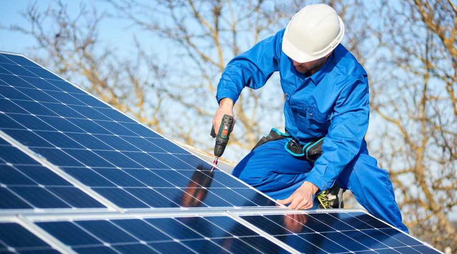 solar panel installation